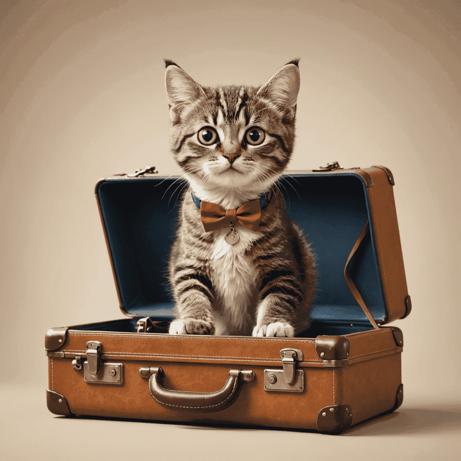 Catslaptolken Travel logo featuring a playful cat with a suitcase